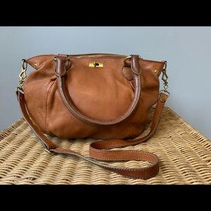 J crew brown brompton hobo bag